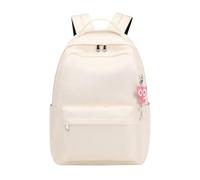 School Backpacks Teen Backpack School Bags High School Rucksack Bag for Teenage Girls Secondary School College Big Backpack for School Women Teen Girls Teenager Junior Plain Back to School Bag Beige