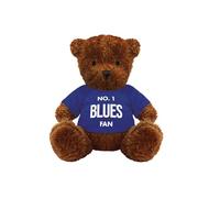School Badges UK No.1 Blues Fan Teddy Bear, Football Bear, for Fans, Parents, Fathers, Kids - Blues Teddy Bear Mascot, 8 Bears to Choose (James)