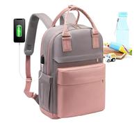 School Bag - 11.5x7.2x17.01 Inches Waterproof Bookbag With USB Charging Port | Lightweight Teacher Backpack, Laptop Compartment Nurse Bag For Business Work