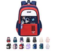 School Bag Backpack,Waterproof Nylon Children Backpack Elementary School for Boys Girls,Lightweight Large Capacity Multi-layer Primary Schoolbag Book Bag for Students