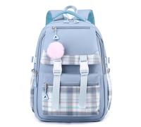 School Bag for Girls, Large Capacity Kids School Bag for Primary School, Middle School Waterproof Lightweight Backpack Rucksack for Girls, Bookbag Backpack for School Girls Teen Schoolbags(Blue)