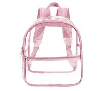 School Bag For Girls - Versatile Transparent Backpack For Students Outdoor Daily Commute Leisure Clear Double Shoulder Bag Heavy Duty See Through College Work Travel Concert Event