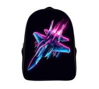 School Bag for Student, Fighter Jet Lightweight School Backpack for Teens Aeroplane Rucksack Casual Daypack for Primary Middle School School Travel Fits