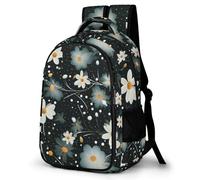 School Bag for Teenagers, Daisy Lightweight School Backpack for Teens Water Resistant Personalised Flower Daisy Rucksack Daypack for Primary Middle Travel