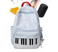 School Bag | Piano Print Large Capacity Pack | Travel Backpack with Multi-pocket,for Laptop Hiking College Airplane Students Daily