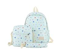 School Bag Set,Starry Pattern Korean Backpack For Teens With Ample Storage And Aesthetic Shoulder Daypack