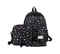 School Bag Set,Starry Pattern Korean Backpack For Teens With Ample Storage And Aesthetic Shoulder Daypack
