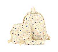 School Bag Set,Starry Pattern Korean Backpack For Teens With Ample Storage And Aesthetic Shoulder Daypack