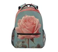 School Bags A Pink Flower Basic Backpack Durable School Backpack Casual Backpacks for Kid Work Office 29X40CM