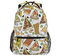 School Bags Beer and Pizza Basic Backpack Unisex School Backpack Casual Backpacks for Kid Work Office 29X40CM