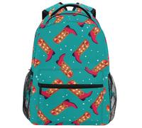 School Bags Boots with Flowers Hearts Basic Backpack Unisex School Backpack Classic Backpacks for Office Kid Work 29X40CM