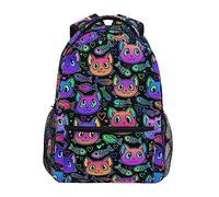 School Bags Cute Cat Fish Galaxy Rucksack Fashion Basic Backpack Classic School Backpack for Travel Outdoor Work