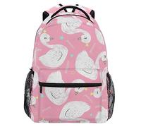 School Bags Cute Princess Swan Star Pink Basic Backpack For Work