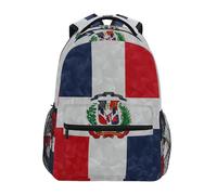 School Bags Dominican Republic Flag Backpacks Classic Basic Backpack Durable School Backpack for Office Work Hiking 29X40CM