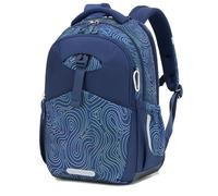 School Bags Ergonomic Backpack for Boy and Girl, Casual Black Rucksack with Rain Cover, Laptop Compartment, Removable Hip Belt, Travel Outdoor Back for Secondary School