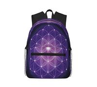 School Bags Flower Life Stars Spiritual Sacred School Backpack Fashion Basic Backpack Classic Backpacks for Work Travel Hiking
