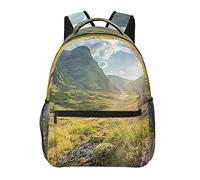 School Bags Glencoe Mountains Highlands Scotland Backpacks Durable Basic Backpack Fashion School Backpack for Work Outdoor Hiking