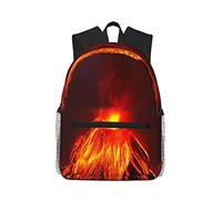 School Bags Spewing Volcano School Backpack Fashion Backpacks Classic Basic Backpack for Travel Outdoor Hiking