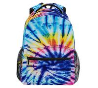 School Bags Striped With Colorful Tie Dye Pattern Backpacks For Work
