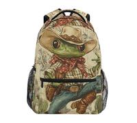 School Bags Western Frogs Basic Backpack Durable School Backpack Casual Backpacks for Hiking Work Kid