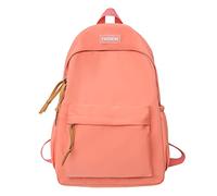 School Begins Season Women Girls Student Zip School Bag Nylon Travel Backpack with High Capacity Bicycle Backpacks with Hydration Bladder, orange, Einheitsgröße, Daypack Backpacks