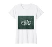 School Board Chalkboard Chalk Lettering Teacher Motivation Value Graphic T-Shirt