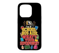 School Bus Aide What's Your Superpower Elementary Gift Case for iPhone 15 Pro