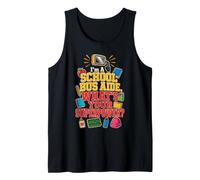 School Bus Aide What's Your Superpower Elementary Gift Tank Top