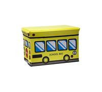 School Bus Design Kids Storage Padded Seat