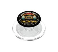 School Bus Driver Everybody's Happy When The Yellow Bus PopSockets PopGrip for MagSafe