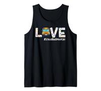 School Bus Driver Flower Floral Love #Schoolbusdriverlife Tank Top