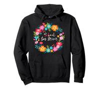 School Bus Driver Flower Floral School Bus Driver Pullover Hoodie