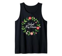 School Bus Driver Flower Floral School Bus Driver Tank Top