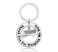 School Bus Driver Gifts for Men Christmas Keyring Thank You Gift for Bus Driver Back to School Gift Keyring Bus Driver Appreciation Gift End of The School Year Gift Graduation Keyring for Friend