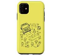 School Bus Driver I Love My Job Little Reasons Funny Yellow Case for iPhone 11
