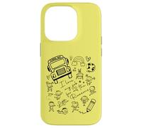 School Bus Driver I Love My Job Little Reasons Funny Yellow Case for iPhone 14 Pro