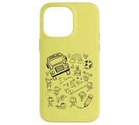 School Bus Driver I Love My Job Little Reasons Funny Yellow Case for iPhone 14 Pro Max