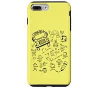 School Bus Driver I Love My Job Little Reasons Funny Yellow Case for iPhone 7 Plus/8 Plus