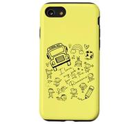 School Bus Driver I Love My Job Little Reasons Funny Yellow Case for iPhone SE (2020) / 7/8