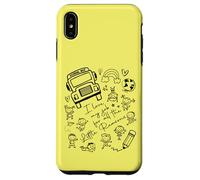 School Bus Driver I Love My Job Little Reasons Funny Yellow Case for iPhone XS Max