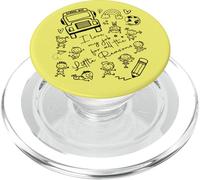 School Bus Driver I Love My Job Little Reasons Funny Yellow PopSockets PopGrip for MagSafe