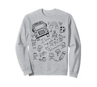 School Bus Driver I Love My Job Little Reasons Funny Yellow Sweatshirt