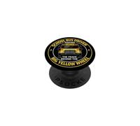 School Bus Driver Keeping Peace Behind The Yellow Wheel PopSockets Adhesive PopGrip