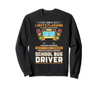 School Bus Driver Lights Flashing Railroad Crossing Safety Sweatshirt