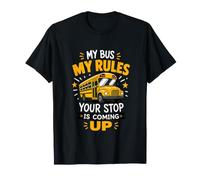 School Bus Driver My Bus My Rules Modern Design T-Shirt