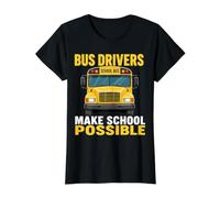 School Bus Driver National School Bus Safety Week Value Graphic T-Shirt, Women, Black, S