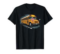 School Bus Driver Retro Vintage Illustration Art Old T-Shirt