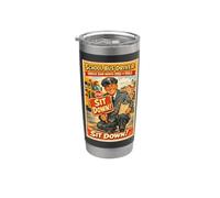 School Bus Driver Uncle Sam Wants You to Yell Sit Down Stainless Steel Insulated Tumbler
