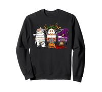 School Bus Halloween Costume Bus Driver Mummy Ghost Witch Sweatshirt