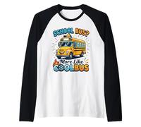 School Bus More Like Cool Bus Funny School Bus Driver Gifts Raglan Baseball Tee